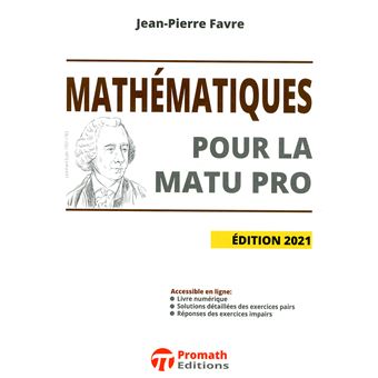 Mathématiques pour la matu pro