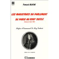 Les magistrats du Parlement de Paris au XVIIIe siècle