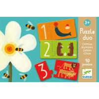 Djeco Puzzle Duo Chiffres 10 x 2 pcs