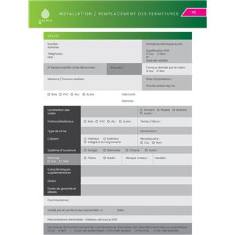 Carnet d'information du logement
