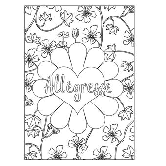 Langage des fleurs - 100 dessins à colorier