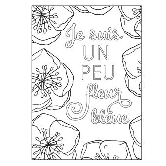 Langage des fleurs - 100 dessins à colorier