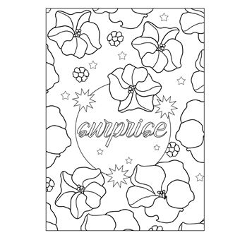 Langage des fleurs - 100 dessins à colorier