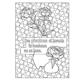 Langage des fleurs - 100 dessins à colorier