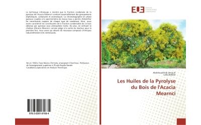 Les huiles de la pyrolyse du bois de l'acacia mearnci