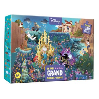 DISNEY - Coffret Le très grand Cherche et Trouve - Puzzle 250 pièces