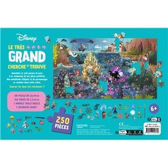 Cherche et trouve géant - Disney - Disney Hachette - Grand format
