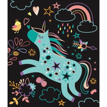 Mini pochette Licornes - Cartes à gratter et à colorier