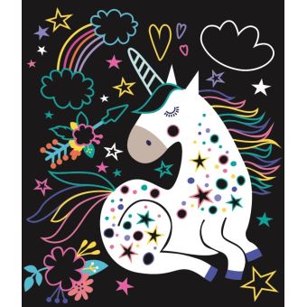 Mini pochette Licornes - Cartes à gratter et à colorier