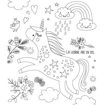 Mini pochette Licornes - Cartes à gratter et à colorier