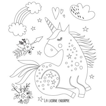 Mini pochette Licornes - Cartes à gratter et à colorier