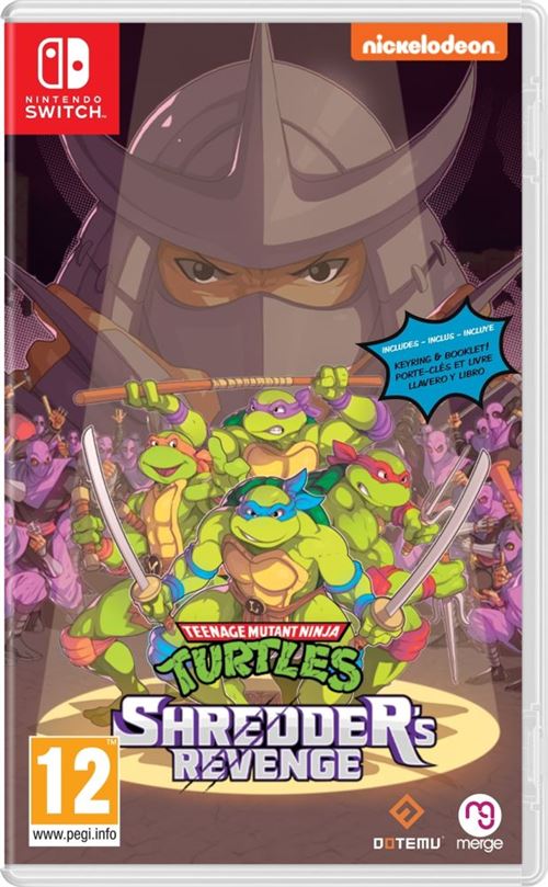 Pochette avant du jeu Teenage Mutant Ninja Turtles: Shredders Revenge Nintendo Switch