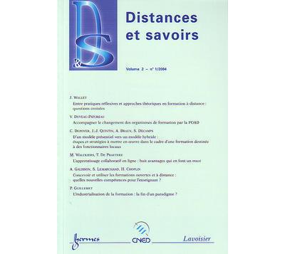 Distances et savoirs vol 2 n 1 2004