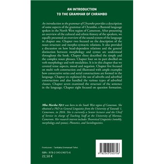 An introduction to the grammar of Chrambo