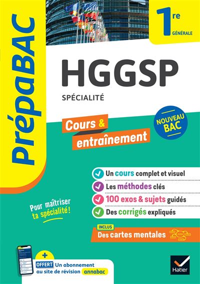 Histoire-Géographie, Géopolitique, Sciences politiques 1ère spécialité Prépabac Cours et entraînement