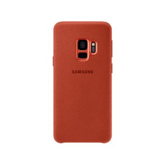 SAMSUNG S9+ ALCANTARA COVER RED