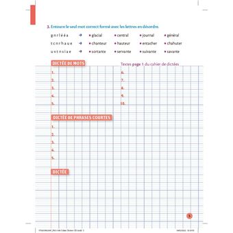 Petit cahier LAROUSSE d'orthographe et de dictées CE1
