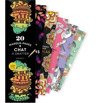 Marque-pages à gratter Chat