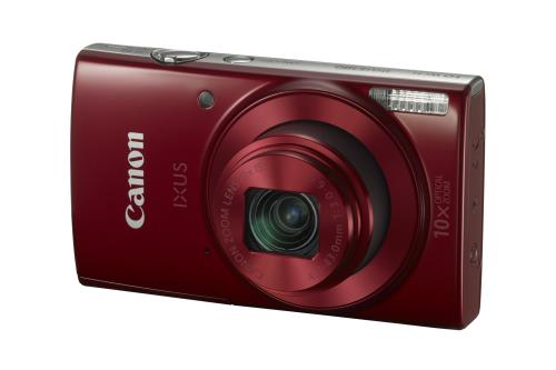 Canon IXUS 180 - Appareil photo numérique - compact - 20.0 MP - 720 p / 25 pi/s - 10x zoom optique - Wi-Fi, NFC - rouge