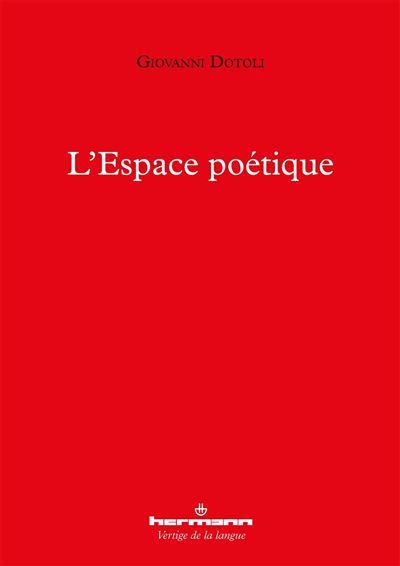 L'Espace poétique - Giovanni Dotoli - broché