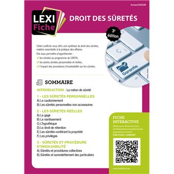 Droit des sûretés