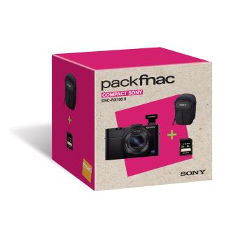 Fnac-pack: compactcamera Sony Cyber-shot DSC-RX100 II zwart + hoes + SD-kaart 8 GB