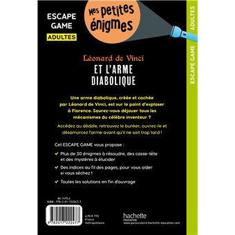 Escape game Adultes Léonard de Vinci et l'arme diabolique