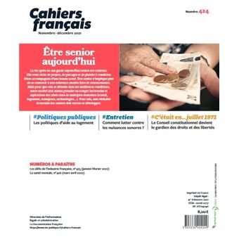 Être séniors aujourd'hui