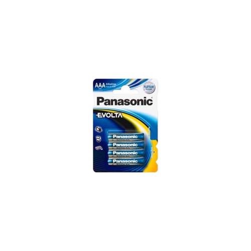 Pack de 4 piles AAA Panasonic Evolta LR03 1.5 V