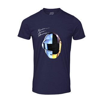 Tee shirt Daft Punk Ram Helmets unisexe Bleu Navy Taille L Exclusivité Fnac