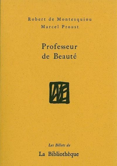 Professeur de beauté - Robert De Montesquiou - broché