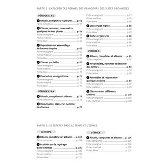 Les fiches de l'école Mathématiques Moyenne Section