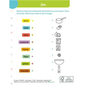 J'apprends à lire avec Olive - Olive prépare un gâteau - niveau 1