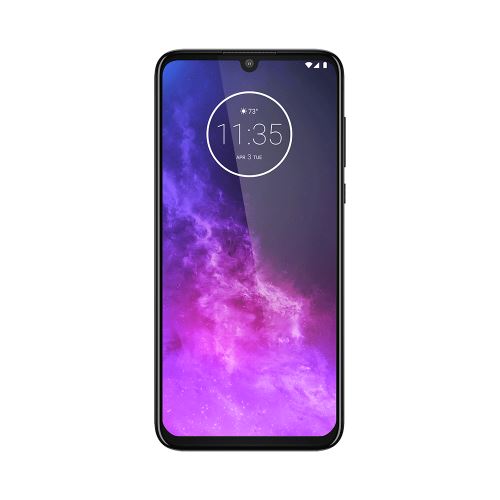Motorola One Zoom - Android One - 4G smartphone - double SIM - RAM 4 Go / Mémoire interne 128 Go - microSD slot - écran OEL - 6.4"" - 2520 x 1080 pixels - 4x caméras arrière 48 MP, 16 MP, 8 MP, 5 MP - front camera 25 MP - gris électrique État correct - Motorola reconditionné disponible sur Fnac