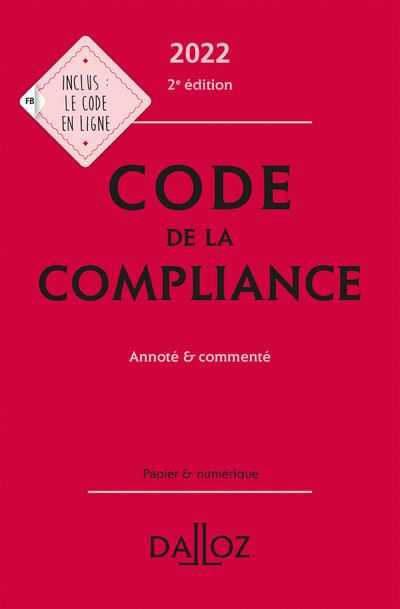 Code de la compliance 2022 - Marie-Emma Boursier - relié