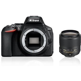 Nikon D5600 Naakte Behuizing DX 35mm Lens Zwart