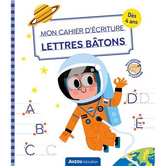 Mon cahier d'écriture - lettres bâtons - espace