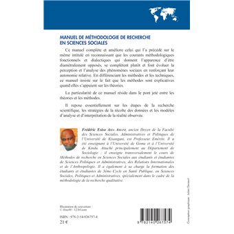 Manuel de méthodologie de recherche en sciences sociales