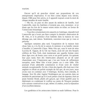 Le fantôme de Canterville et autres contes