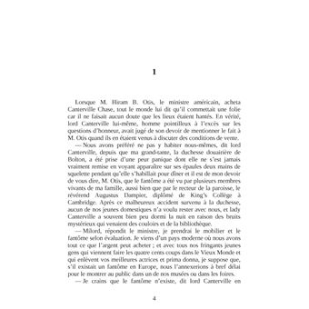 Le fantôme de Canterville et autres contes