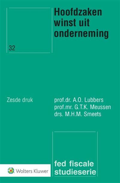 Hoofdzaken winst uit onderneming