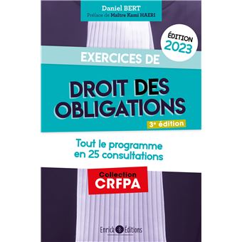 Exercices de droit des obligations 2023