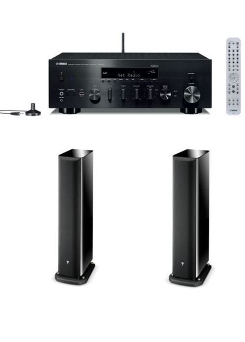Amplificateur Yamaha R-N803D WiFi Noir + Enceinte colonne Focal Aria 926 Noir Vendue par paire