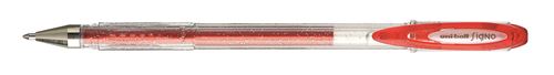 UNIBALL SIGNO PAILLETTE GEL ROUGE