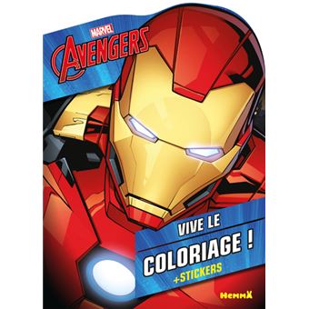 Iron Man Marvel Avengers Vive Le Coloriage Personnage Iron Man Stickers Collectif Broche Achat Livre Fnac