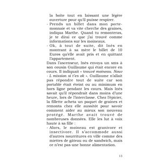 Moineau sans abri : Inès piaffe d'impatience