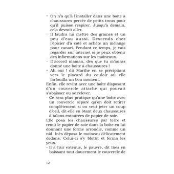 Moineau sans abri : Inès piaffe d'impatience