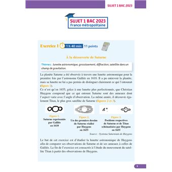 Annales Objectif BAC 2024 - Spécialité Physique-Chimie