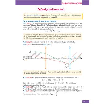 Annales Objectif BAC 2024 - Spécialité Physique-Chimie
