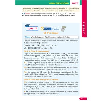 Annales Objectif BAC 2024 - Spécialité Physique-Chimie